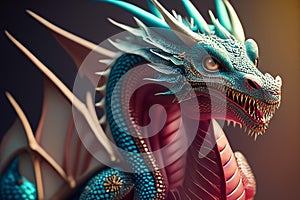 Traditional Eastern Dragon AI Generated