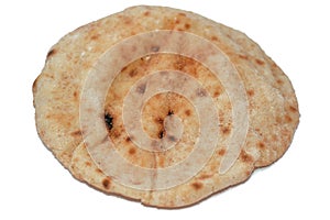 Traditional Egyptian flat bread with wheat bran and flour, regular Aish Baladi or Egypt bread baked in extremely hot ovens, it is