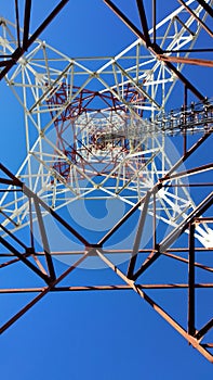 Traditional electric high voltage metal tower