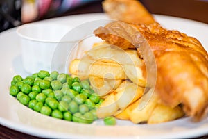 Traditional English Food such as Fish and Chips