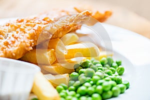 Traditional English Food such as Fish and Chips