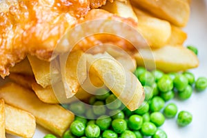 Traditional English Food such as Fish and Chips