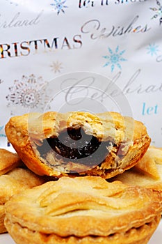 Traditional English mince pies.