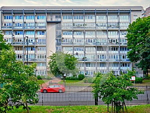A block of flats in Brixton South West London