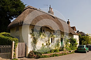 Traditional English thatched cottage