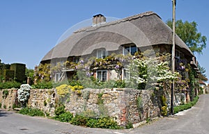 Traditional English thatched cottage