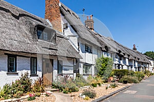 Traditional English thatched cottages