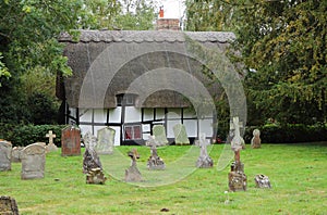 Traditional English Thatched Village Cottage