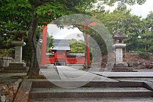 Traditional entrance to an ancient Japanese temple