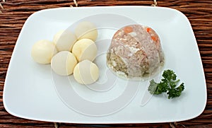 Traditional Estonian Pork Meat Jelly