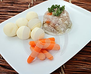 Traditional Estonian Pork Meat Jelly