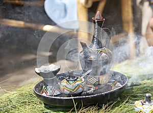 Traditional ethiopian coffee pot