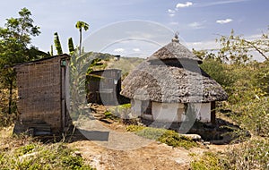 Traditional Ethiopian house. Karat Konso. Ethiopia.