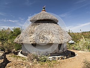Traditional Ethiopian house. Karat Konso. Ethiopia.