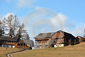 Traditional farm house in the alps