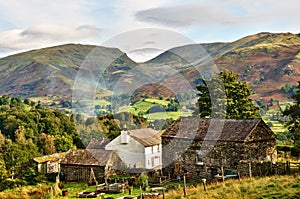 Traditional Farmhouse and Lakeland fells