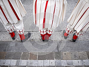 Traditional Feet and Shoes at Ommegang Festival Ceremony photo