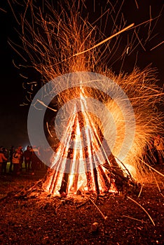 Traditional fire camp in Romania , Transylvanian tradition