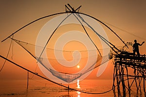 Traditional Fish Catching in Thailand