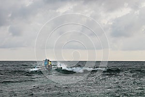 Traditional Fisher boat at Hindia Ocean