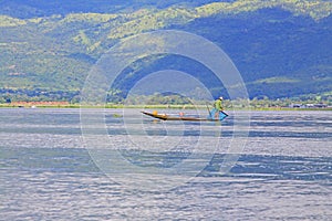 Traditional Fisherman, Inle Lake, Myanmar