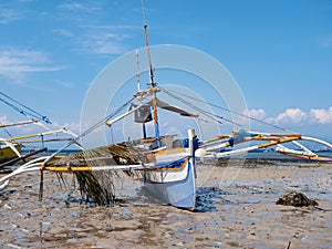 Traditional fishing boat in the Philippines