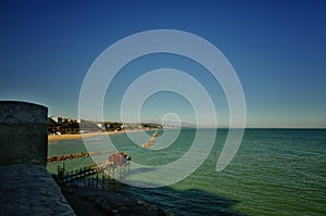 A traditional fishing machine of the city of Termoli, known as ancient Trabucco