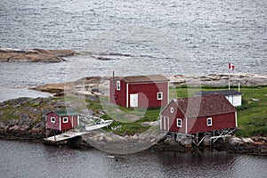 Traditional fishing stages