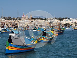 Traditional Fishing Village Harbour, Malta