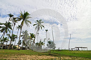 Traditional fishing village located in Terengganu, Malaysia