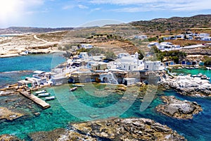 The traditional fishing village of Mandrakia, Milos island, Greece