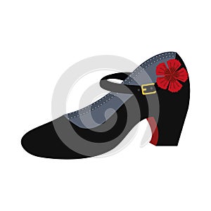 Traditional flamenco shoes icon