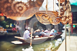 Traditional floating market