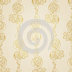 Traditional floral pattern in Victorian style.