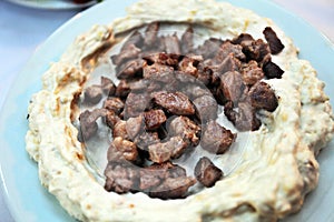 Traditional food `Ali Nazik`