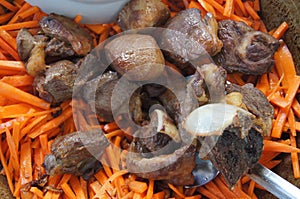 Traditional food, Meet, Carrots, Kebab, Pilav, Osh
