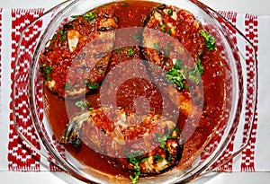 Traditional food from Romania: Fish Brine