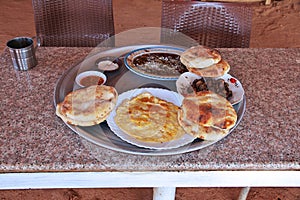 The traditional food in Sahara desert, Sudan