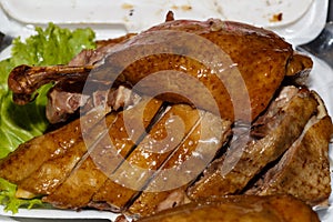 Traditional food in Thailand cooked a duck