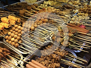 Traditional Food Various Satay from Indonesia