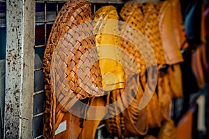 Traditional footwear from Kolhapur, India, Kolhapuri Chappal photo
