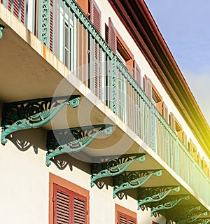 Traditional French balcony