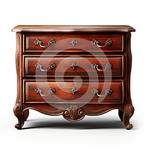 Traditional French Chest Of Drawers With Intricate Woodwork