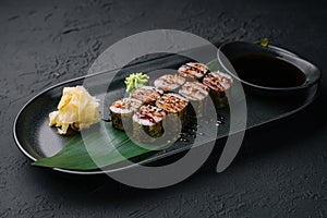 Traditional fresh japanese sushi futomaki