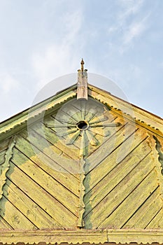 Traditional fronton on Danube Delta house