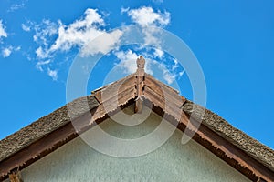 Traditional fronton on Danube Delta house