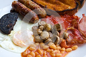 Traditional full English breakfast