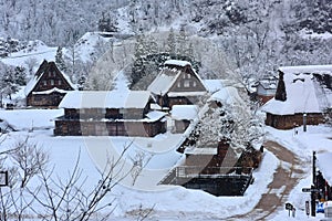 Traditional gassho style houses at Gokayama Gassho no Sato, Japan