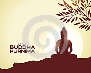 traditional gautama buddha jayanti background for meditation