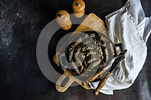 Traditional georgian tolma dish photo